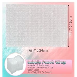4x6 Clear Bubble Out Bags – 10 Pack Double Wall Bubble Pouches Bubble Packers